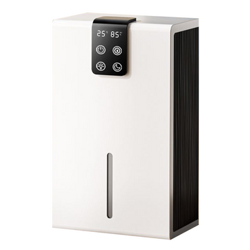 Déshumidificateur 90W 2,8L multifonction 3 en 1 déshumidificateur d air electrique 3 modes de déshumidification LED 7 couleurs